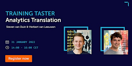 Free Training Taster: Analytics Translation tickets