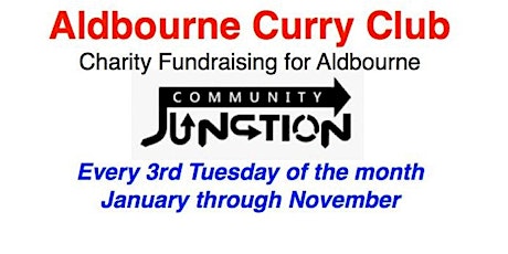 Aldbourne Curry Club monthly at the Burj, fundraising for ‘The Junction’. tickets