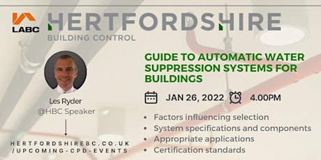 Guide to automatic water suppression systems for buildings. tickets