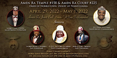 Amen Ra Temple No.158 and Court No. 225 6th Annual Joint Ball-2022 tickets