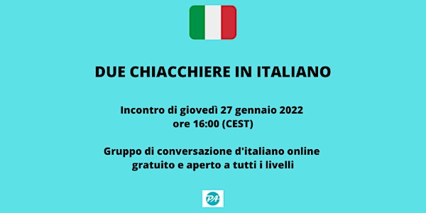 Due chiacchiere in italiano