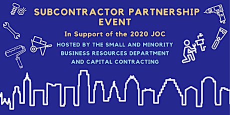 Subcontractor and Supplier Partnership Event for the 2020 JOC tickets