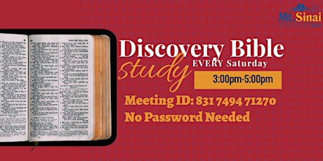 Discovery Bible School biglietti