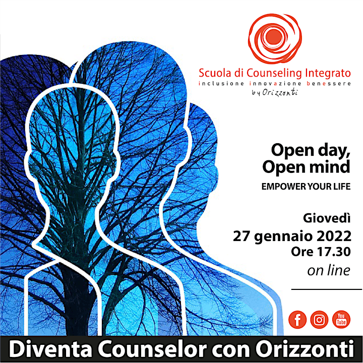 
		Immagine Open Day di presentazione della Scuola di Counseling Integrato by Orizzonti
