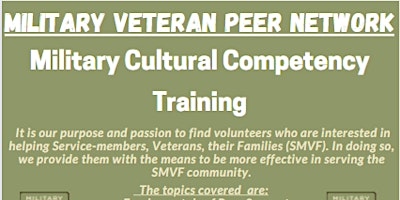 MVPN: Military Cultural Competency Training