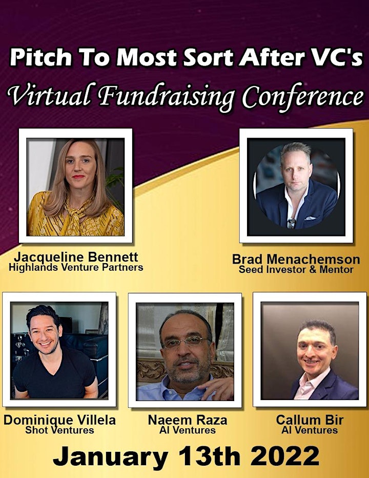 Pitch Startup To VCs - Virtual Fundraising Conference image