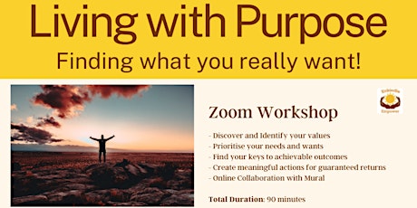Living with Purpose - Finding what you really want tickets