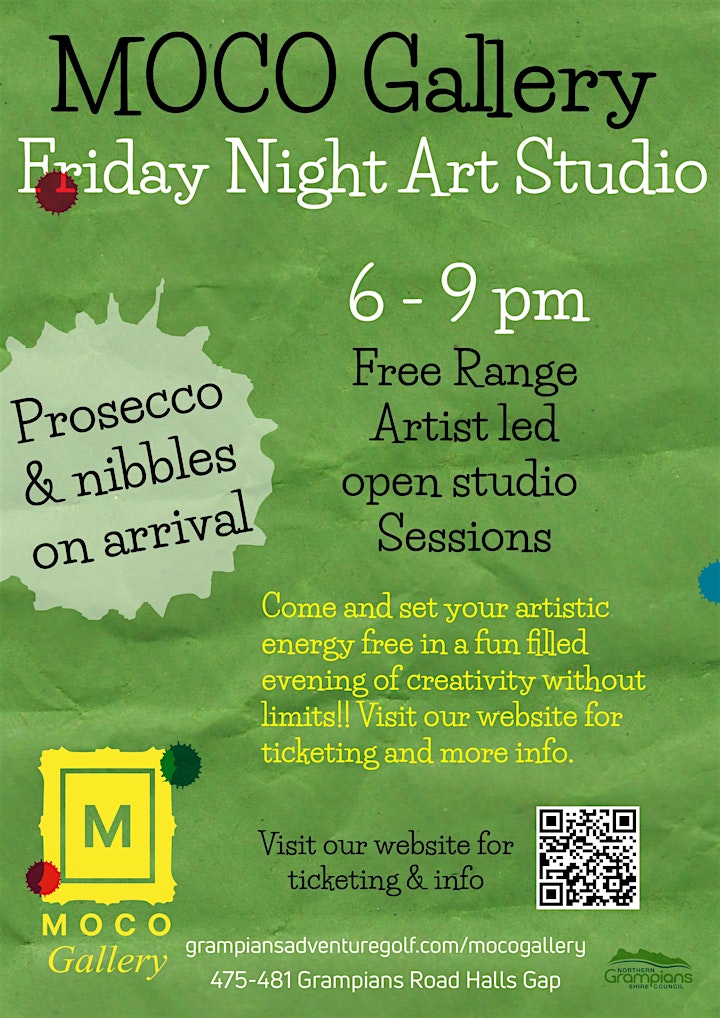 Friday night MOCO Studio art sessions image