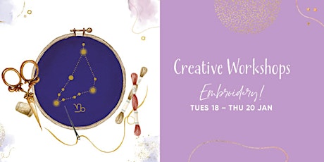 Creative Workshops - Embroidery! tickets