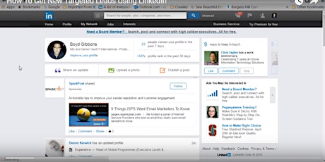 How To Get Targeted Business Leads With LinkedIn - Webinar Replay primary image