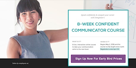 Online Info Session for Femgineer's Confident Communicator Course primary image