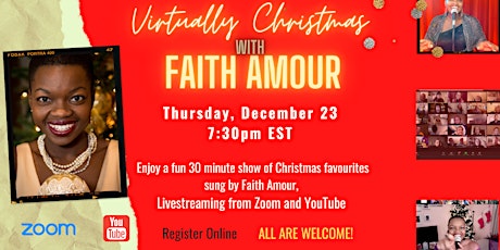 Virtually Christmas  Show with Faith Amour! primary image