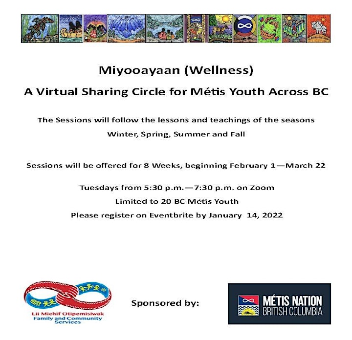 Miyooayaan (Wellness) A Virtual Sharing Circle for Métis Youth Across BC image