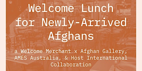 Welcome Afghans Lunch in  Melbourne/Naarm tickets