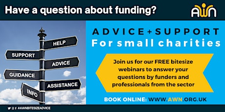 Bitesize Funding Advice and Support for small charities tickets