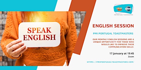 PMI Portugal Toastmasters | Let's Speak  English entradas