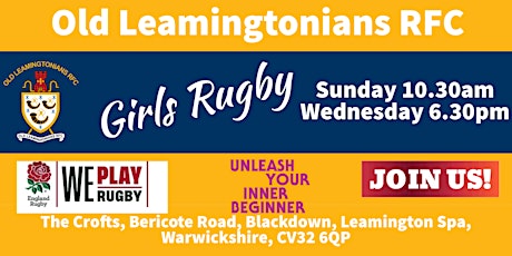 Give Girls Rugby A Try Leamington Spa 11yrs - 17 yrs tickets