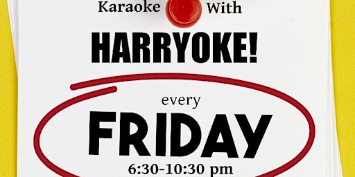 Friday Karaoke with Harryoke at the OB primary image