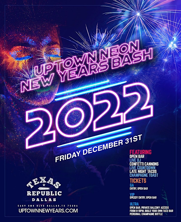 Uptown Neon New Years - 2ND LOCATION image