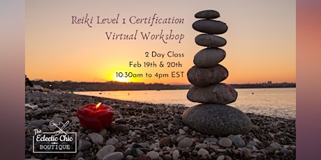 Reiki Level 1 Certification Virtual Workshop bilhetes