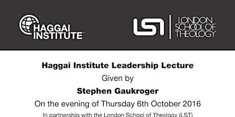 Haggai Institute Leadership Lecture 2016 primary image