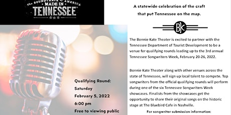Tennessee Songwriters Qualifying Round tickets