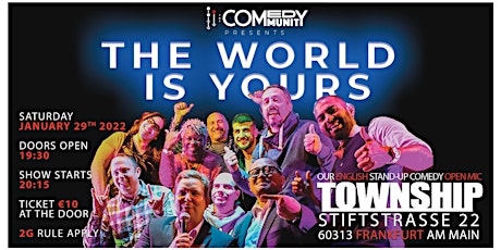 08 THE WORLD IS YOURS - English Open Mic in Township tickets