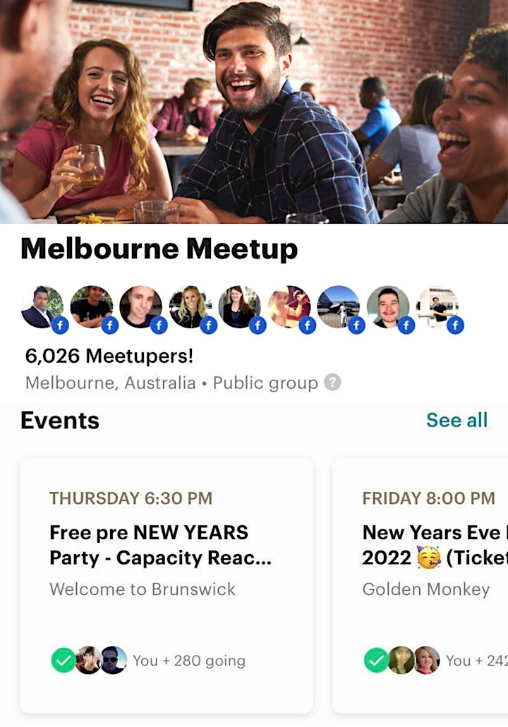 
		Free Melbourne Meetup Group - South Melbourne Rooftop Bar & Pub image
