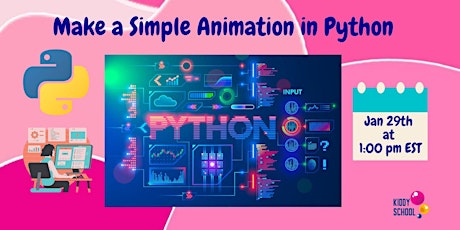 Live Workshop: Make a simple animation in Python tickets