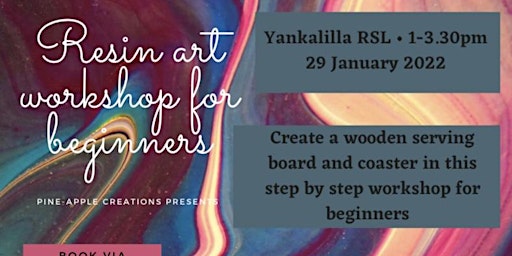 Resin workshop for beginners (Yankalilla RSL) primary image