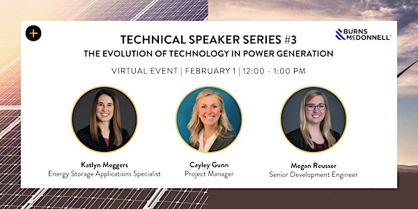 W+P Tech Speaker Series #3: The Evolution of Technology in Power Generation