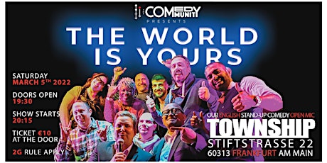 18 THE WORLD IS YOURS - English Open Mic in Township tickets