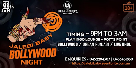 Jalebi Baby - Bollywood Night with Live Dhol