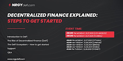 Decentralized Finance Explained | Support | Q&A