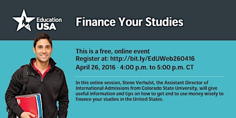Imagen principal de WEBINAR: Financing your Studies in the U.S.A.