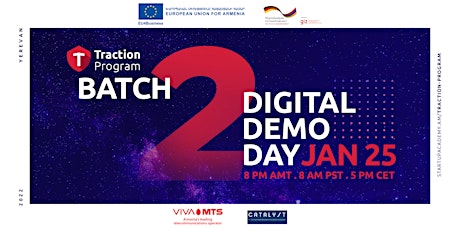 Armenia Startup Academy Traction Batch 2 | Digital Demo Day bilhetes