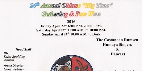 24th Annual Ohlone "Big Time" Gathering & Pow Wow primary image