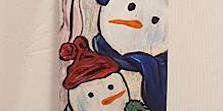Snowman Family Wine Barrel Stave tickets