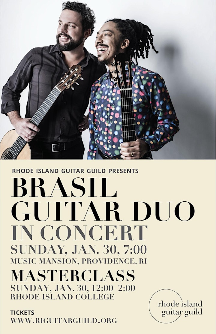 
		Brasil Guitar Duo in Concert, Presented by The Rhode Is Guitar Guild image
