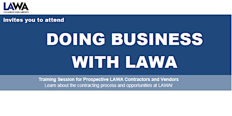 Doing Business with LAWA February 2022 Workshop tickets