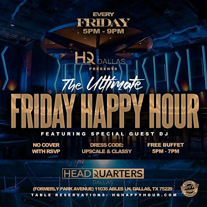 
		The Ultimate Friday Happy Hour @ Headquarters (1/14/22) image
