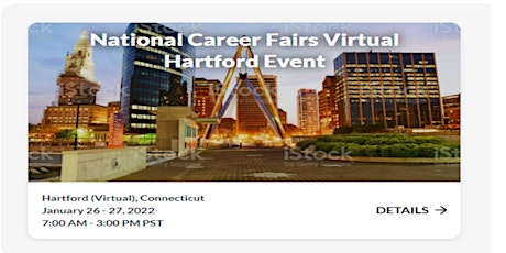 HARTFORD VIRTUAL CAREER FAIR AND JOB FAIR- January 26, 2022 tickets