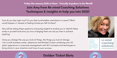 Amy Benton - Techniques & insights to help into 2022 plus online networking tickets
