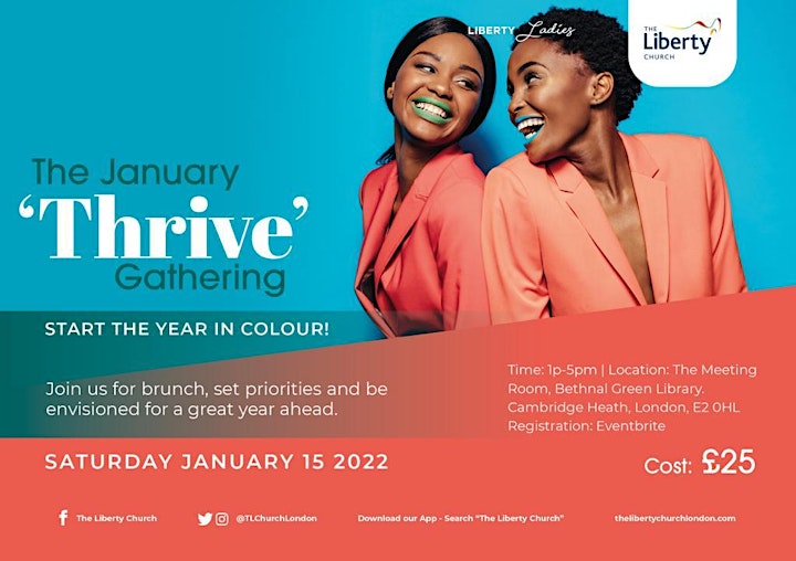 
		The Liberty Ladies Presents: The January 'Thrive' Gathering image
