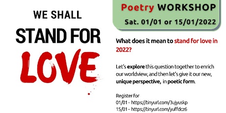 Primaire afbeelding van We Shall Stand for Love - Poetry Workshop
