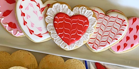 Valentine Theme Sugar Cookies Decorating Class tickets