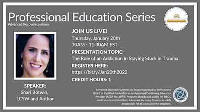 Professional Education Series: The Role of an Addiction in Staying Stuck tickets