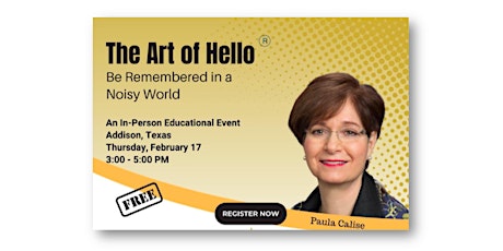 Mid Market Professionals DALLAS - Special Feb Event featuring Paula Calise! tickets