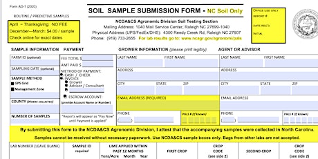 Growers' Soil Test Reports tickets
