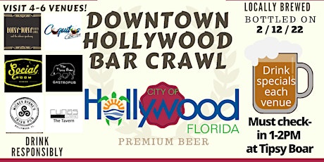 Downtown Hollywood Bar Crawl tickets